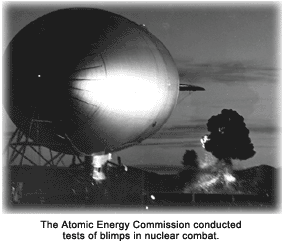 AEC tests blimps in nuclear combat