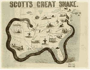 Anaconda Plan map