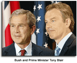 Bush and Tony Blair