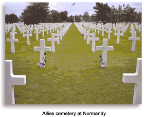 Allies cemetery in Normandy