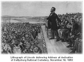 Lincoln delivering Address