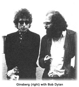 Ginsberg with Bob Dylan