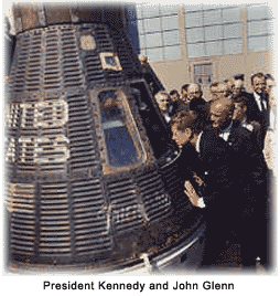John F. Kennedy and John Glenn