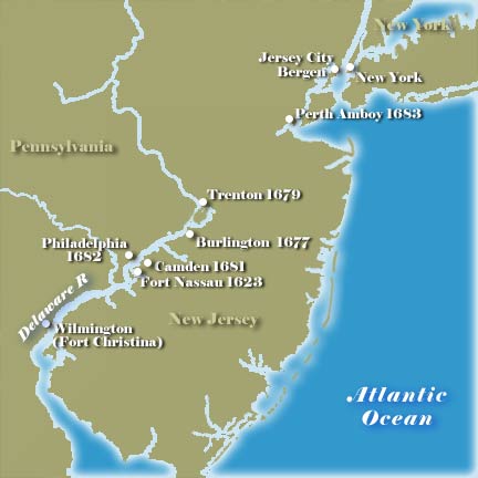 Early New Jersey Map