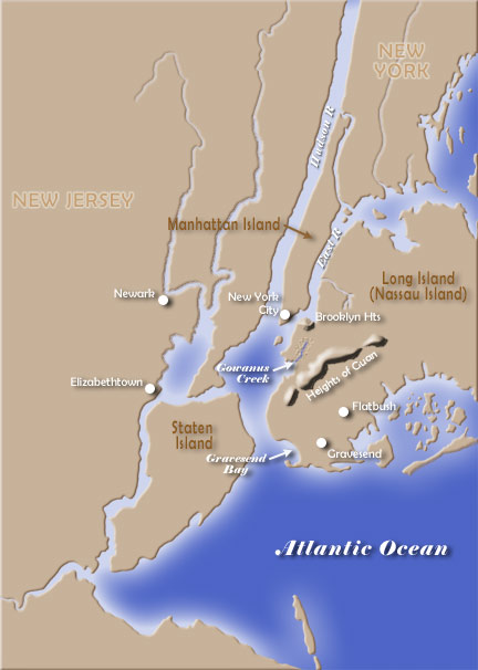 Battle of Long Island Map