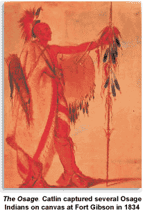 Catlin Painting of Osage Indian
